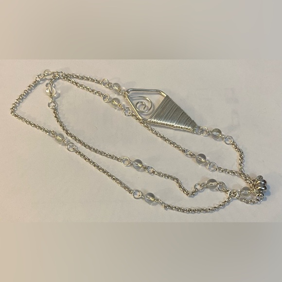 NEW Swarovski Silver plated wrap charm necklace - Picture 6 of 6